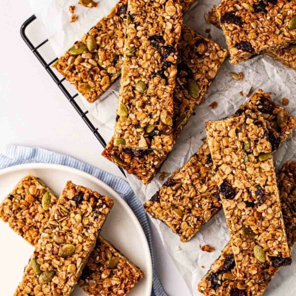Granola bars ready cooked and ready to eat.